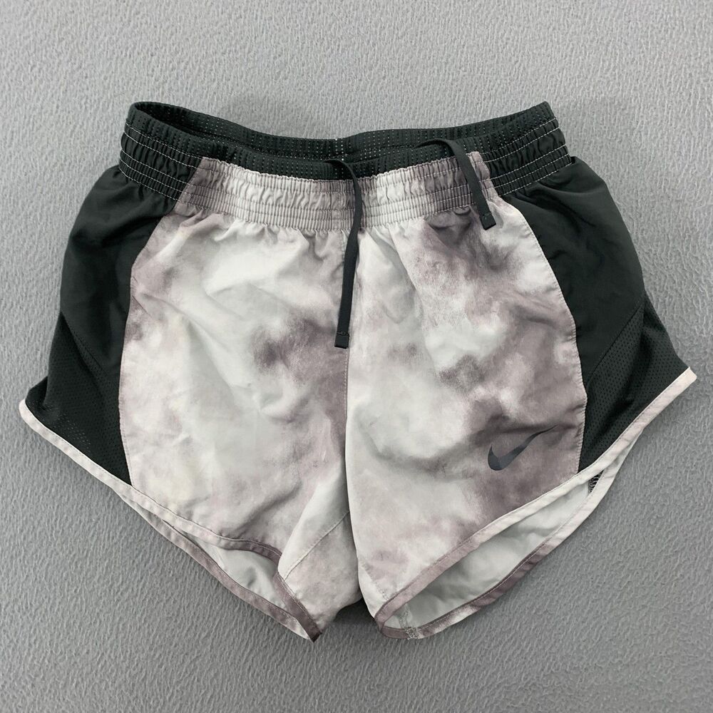 Nike Dri-FIT Running Shorts Women XS Gray 4" Split Hem Lined Athletic CZ9624-077